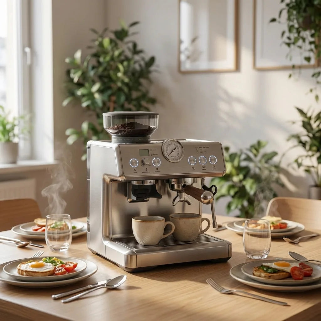 PANCERKA 3-in-1 Espresso Coffee Machine 58mm – Semi-Automatic Maker with Grinder