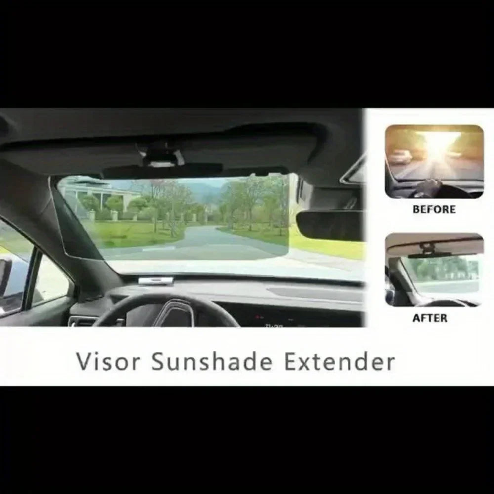 Universal Car Anti-Glare Visor Extender – UV Protection Sunshade