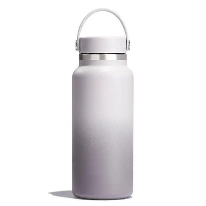32oz/40oz Stainless Steel Insulated Water Bottle – Double-Wall Vacuum Flask with Wide Mouth & Handle