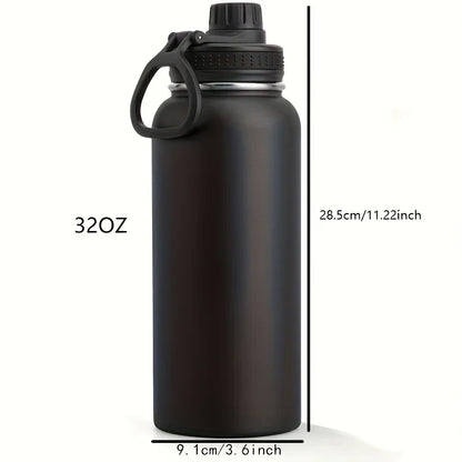 1000ml Stainless Steel Insulated Water Bottle – Double-Wall Vacuum Flask with Leak-Proof Lid