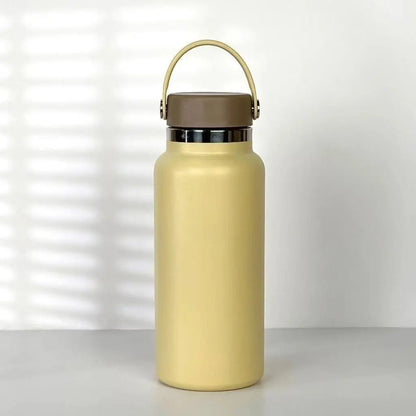 32oz/40oz Stainless Steel Insulated Water Bottle – Double-Wall Vacuum Flask with Wide Mouth & Handle