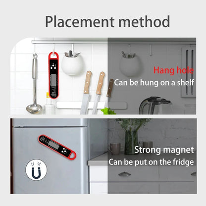 Digital Meat Thermometer – Instant Read Waterproof BBQ & Kitchen Temperature Probe