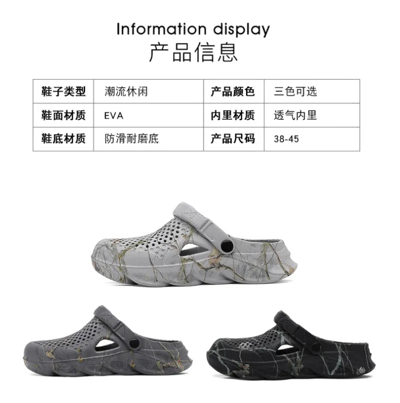 Plus Size Unisex Classic Clogs Summer Garden Sandals Outdoor Comfort Shoes