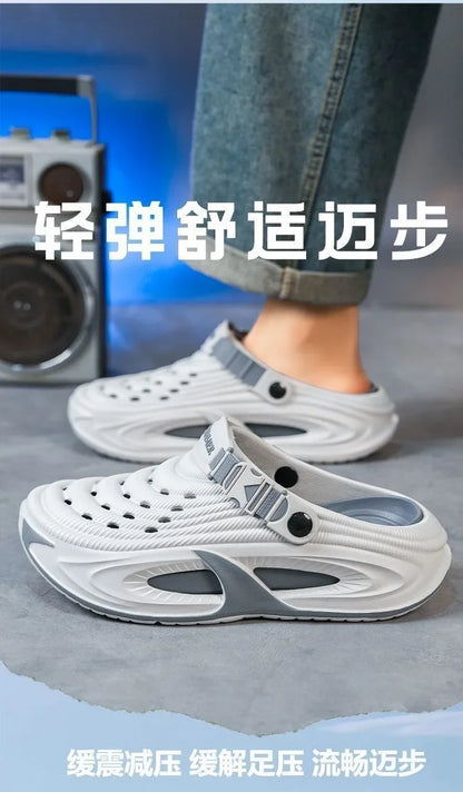 Unisex Summer Clogs Thick Sole Non-Slip Outdoor Beach Slides