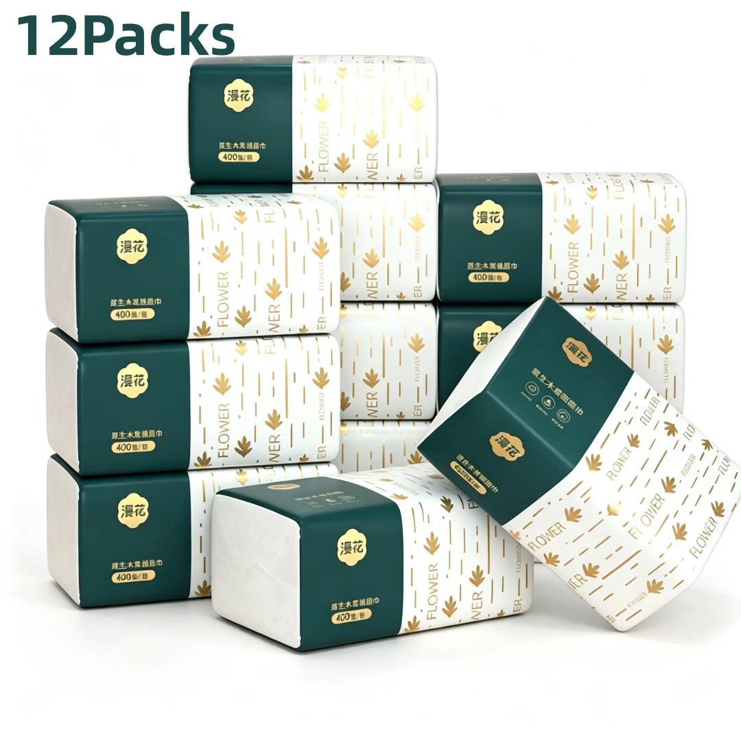 Bulk Pack 4-Ply Paper Towels Soft Strong Virgin Wood Pulp Tissue