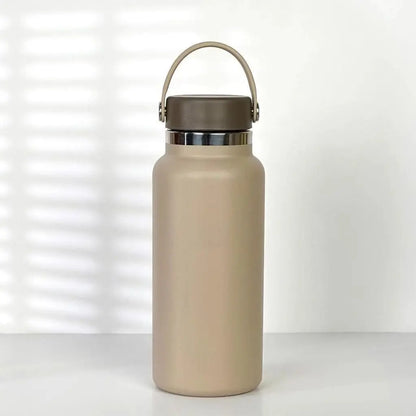 32oz/40oz Stainless Steel Insulated Water Bottle – Double-Wall Vacuum Flask with Wide Mouth & Handle