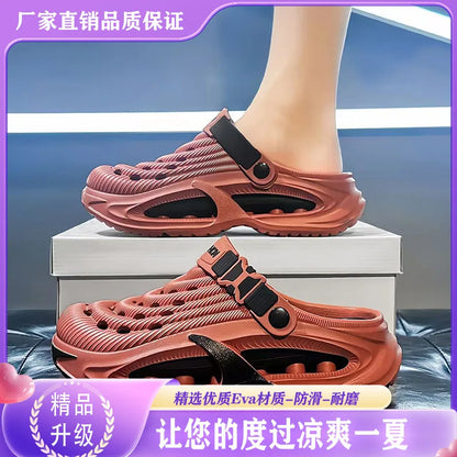 Unisex Summer Clogs Thick Sole Non-Slip Outdoor Beach Slides