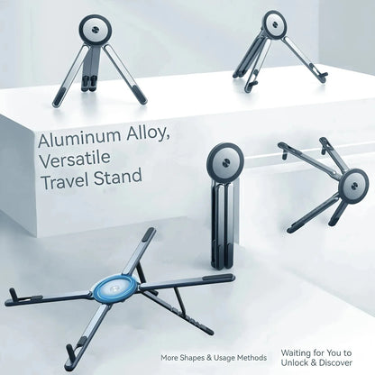 3-in-1 Magnetic Phone Holder & Selfie Stick – Foldable Tripod Stand for iPhone, iPad & Tablet