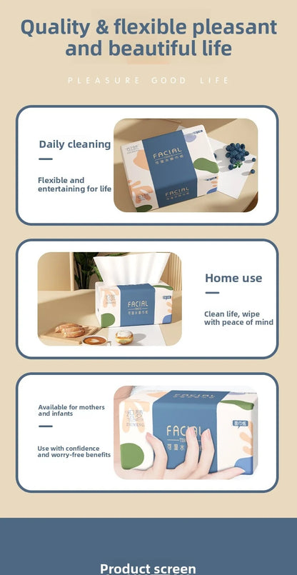 10-24 Pack Tissue Paper 300 Sheets 4/5 Ply Large Soft Paper Towels