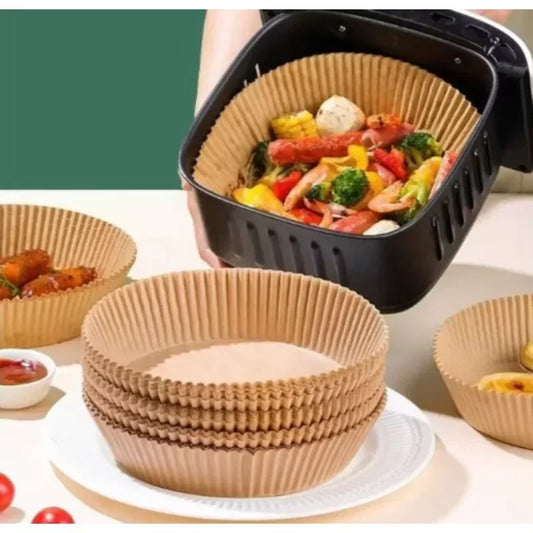 Disposable Air Fryer Paper Liners – Non-Stick Baking Parchment Sheets for Air Fryer, Oven & BBQ