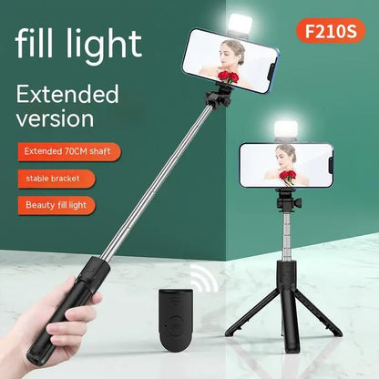 All-in-One Extendable Selfie Stick Tripod – Wireless Bluetooth Remote for iPhone & Smartphones