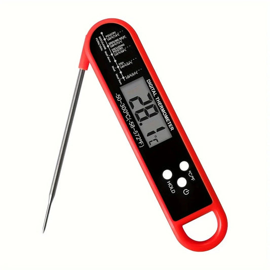 Digital Meat Thermometer – Instant Read Waterproof BBQ & Kitchen Temperature Probe