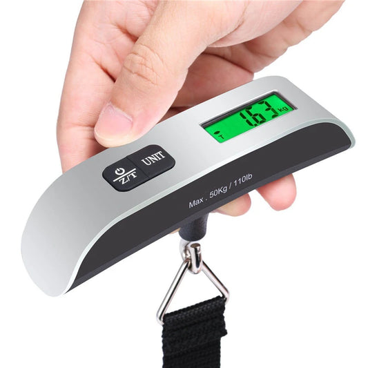 Portable Digital Luggage Scale 50kg/110lb LCD Travel Baggage Weight Scale