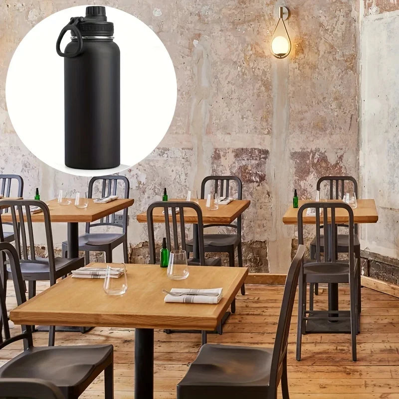 1000ml Stainless Steel Insulated Water Bottle – Double-Wall Vacuum Flask with Leak-Proof Lid
