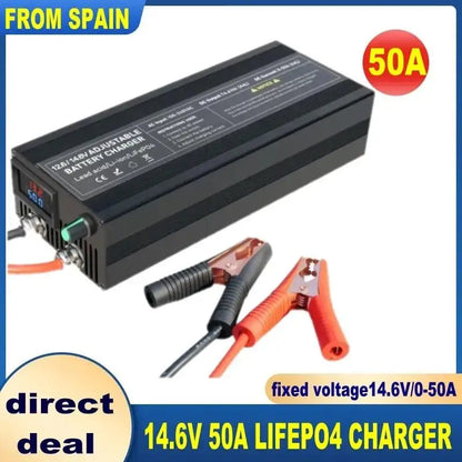 12V Car Battery Charger – Fast LiFePO4 & Lithium Battery Charger with Digital Display
