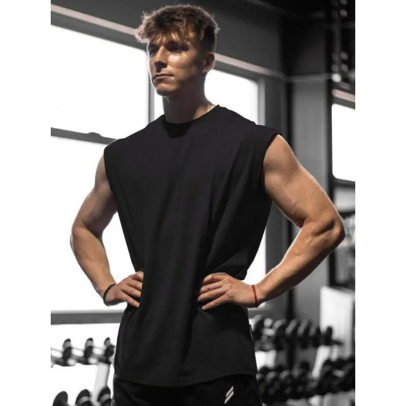 Men’s Quick-Dry Sleeveless Gym Tank Top – Breathable Sports Vest for Fitness, Running & Basketball