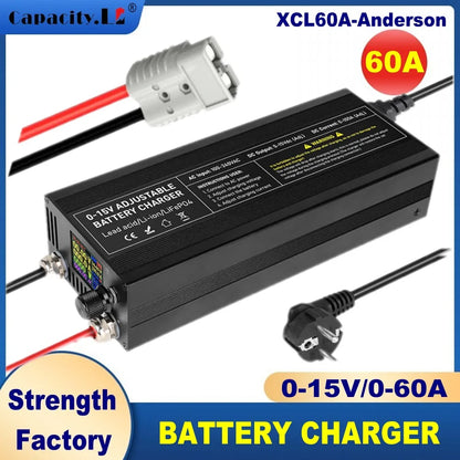 12V Car Battery Charger – Fast LiFePO4 & Lithium Battery Charger with Digital Display