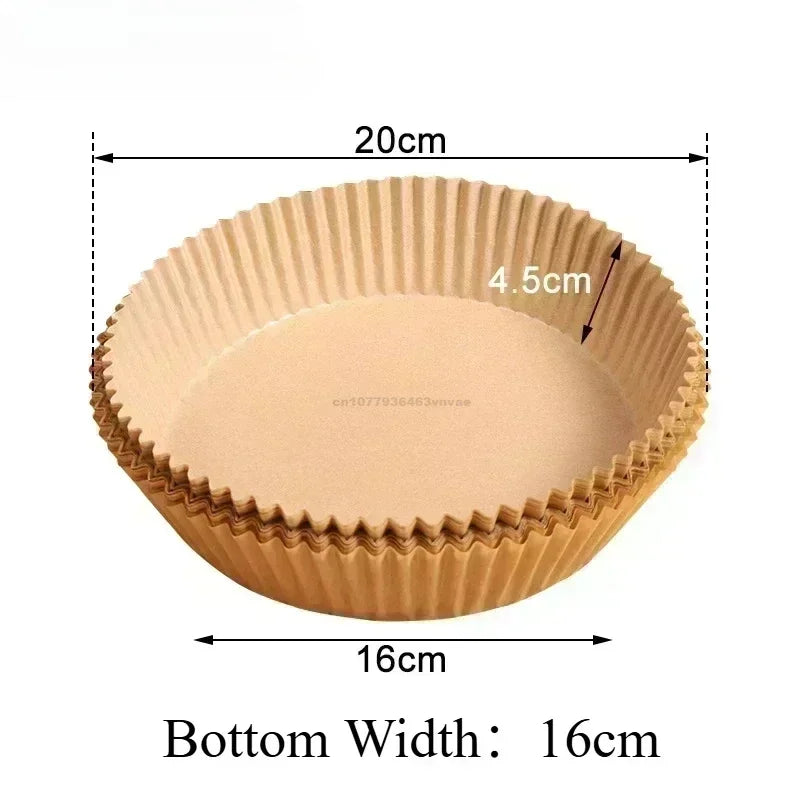 Disposable Air Fryer Paper Liners – Non-Stick Baking Parchment Sheets for Air Fryer, Oven & BBQ