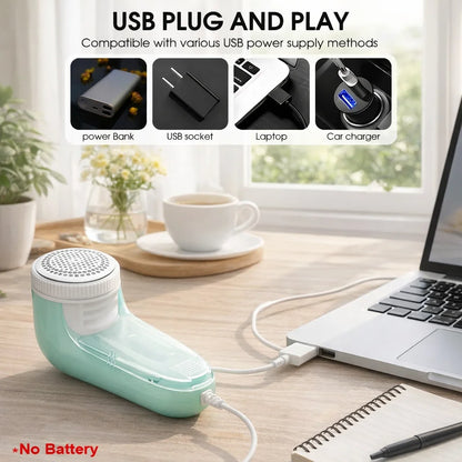 Portable Electric Fabric Shaver Lint Remover & Fuzz Trimmer