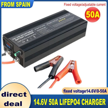 12V Car Battery Charger – Fast LiFePO4 & Lithium Battery Charger with Digital Display