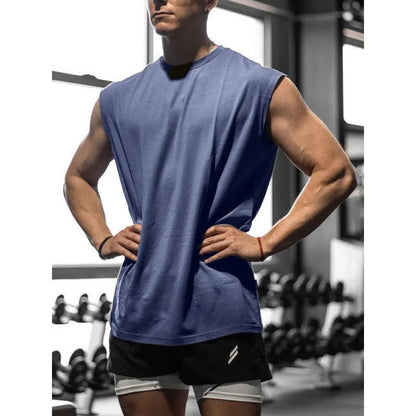 Men’s Quick-Dry Sleeveless Gym Tank Top – Breathable Sports Vest for Fitness, Running & Basketball