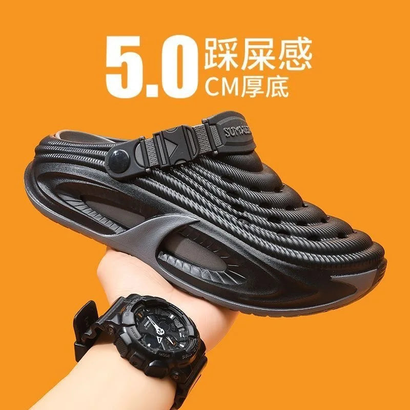 Unisex Summer Clogs Thick Sole Non-Slip Outdoor Beach Slides