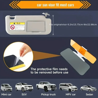 Universal Car Anti-Glare Visor Extender – UV Protection Sunshade