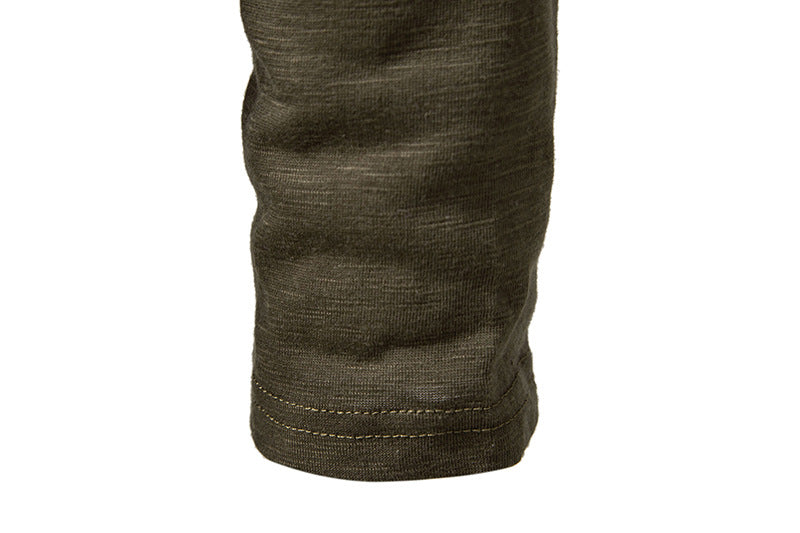 Men’s Cotton Henley Shirt – Long Sleeve Casual Button Neck Top
