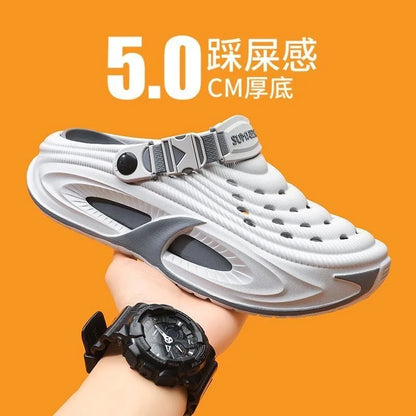 Unisex Summer Clogs Thick Sole Non-Slip Outdoor Beach Slides