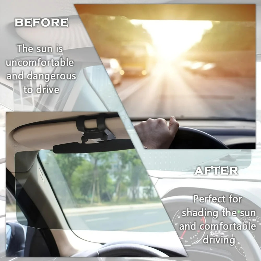 Universal Car Anti-Glare Visor Extender – UV Protection Sunshade