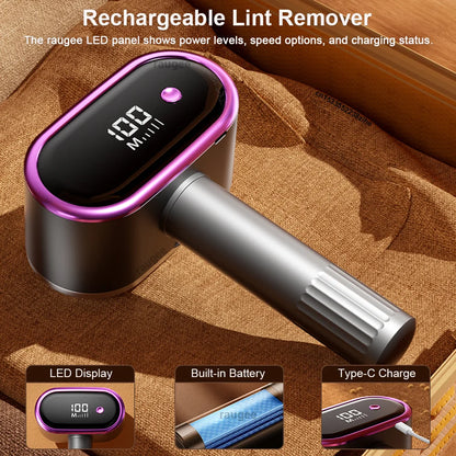 USB Rechargeable Lint Remover Clothes Shaver Fabric Fuzz Hair Ball Trimmer